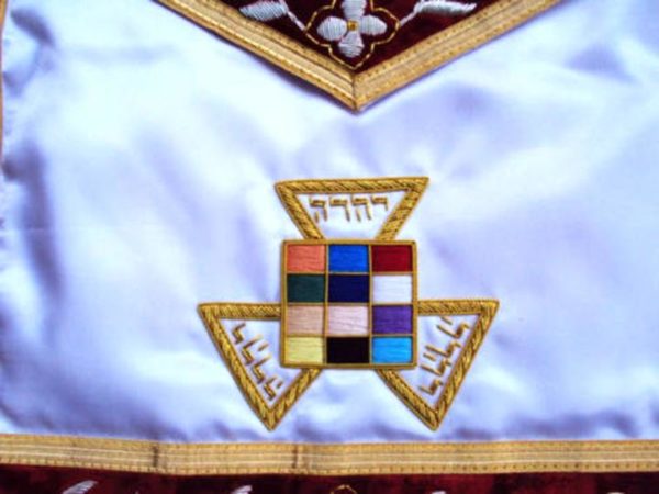 Hand Embroided Masonic Royal Arch PHP Apron