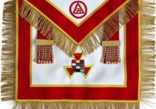 Masonic Royal Arch Past High Priest Apron PHP with Tassels Hand Embroidered
