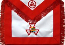 Masonic Royal Arch Past High Priest PHP Apron Hand Embroidered