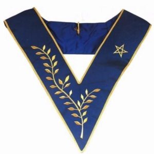 Masonic collar – AASR – Thrice Powerful Master – Machine embroidery