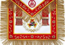 Masonic Royal Arch PHP Past High Priest Apron Bullion Hand Embroidered