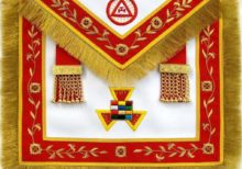 Masonic Royal Arch PHP Past High Priest Apron Bullion Hand Embroidered