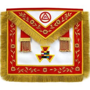 Masonic Royal Arch PHP Past High Priest Apron Bullion Hand Embroidered