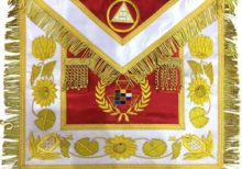 Past High Priest Apron, Royal Arch Apron Hand Embroidred PHP Apron