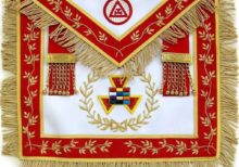 Masonic Royal Arch Grand High Priest Apron Wreath Bullion Hand Embroidered