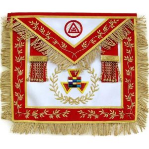 Masonic Royal Arch Grand High Priest Apron Wreath Bullion Hand Embroidered