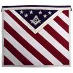 Hand Embroidered U.S Master Mason Masonic Apron