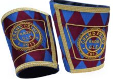 Masonic Gauntlets Cuffs - Embroidered