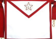 Masonic Scottish Rite AASR Fellowcraft Leather Apron