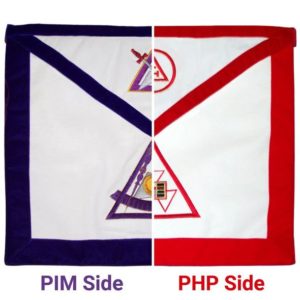 PHP / PIM York Rite Apron Reversible Double-Sided