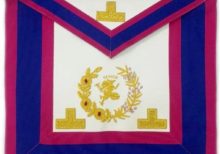 Past Grand Senior Deacon Undress Apron with Hermes Emblem