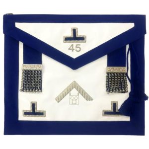 Pennsylvania Regulation 13"x15" - Past Master - Masonic Hand Embroidered Apron