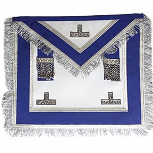 Centennial/Canadian MM/PM Worshipful Royal Blue Apron Silver Fringe