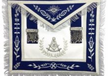 Masonic-Blue-Lodge-Past-Master-Silver-Machine-Embroidery-Freemasons-Apron