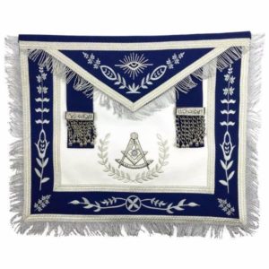 Masonic-Blue-Lodge-Past-Master-Silver-Machine-Embroidery-Freemasons-Apron