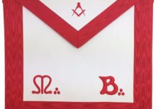 Masonic Master Mason MB Apron Square Compass