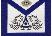 Masonic Past Master Apron Hand Embroided Apron