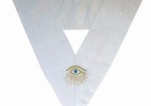 Masonic Officer's collar - ASSR - 28th degree - Eye + Rays