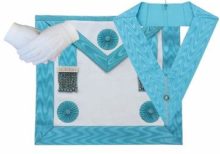 Masonic Regalia Craft Master masons MM Apron, Officer Collar and Glove