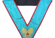 High Quality Masonic Memphis Misraim Officer's collar Machine Embroided
