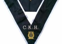 Masonic Officer's collar - ASSR - 30th degree - CKH - Grand Organiste