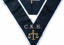 Masonic Officer's collar - ASSR - 30th degree - CKH - Premier Grand Juge