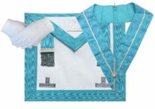 Masonic regalia Worshipful mason WM Apron, Past Master Collar & Glove