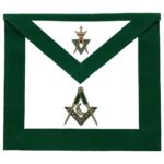 Allied Masonic Degree AMD Hand Embroidered Officer Apron - Junior Deacon