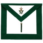 Allied Masonic Degree AMD Hand Embroidered Officer Apron - Sentinel