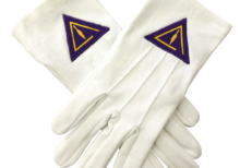 High Quality Royal & Select White Cotton Masonic Glove