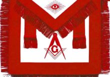Masonic AASR Scottish Rite Master Mason Apron