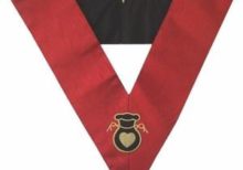 Masonic AASR collar 18th degree - Knight Rose Croix - Almoner