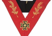 Masonic AASR collar 18th degree - Knight Rose Croix - Croix pattée + Acacia Branches