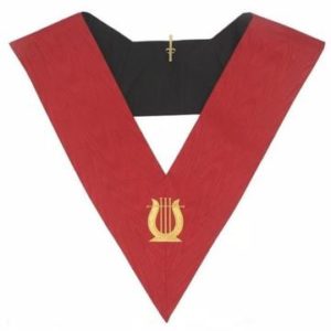 Masonic AASR collar 18th degree - Knight Rose Croix - Musician