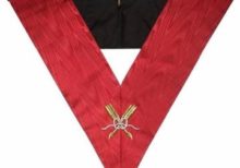 Masonic AASR collar 18th degree - Knight Rose Croix - Secretary