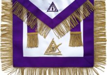 Masonic Council PIM Past Illustrious Master Apron Hand Embroidered