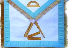 Masonic Fraternal Scottish Rite 12th Degree Grand Master Architect Regalia Apron