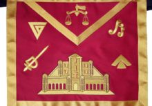 Masonic Fraternal Scottish Rite 16th Degree Prince of Jerusalem Regalia Apron
