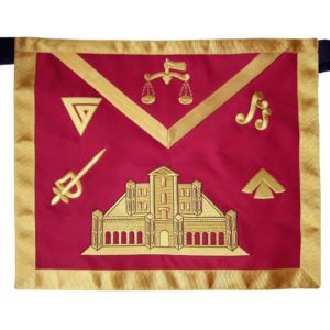 Masonic Fraternal Scottish Rite 16th Degree Prince of Jerusalem Regalia Apron