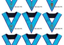 Misraim Officer Collars Hand Embroidered