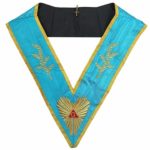 Masonic Memphis Misraim Past Master Worshipful collar Machine embroidery