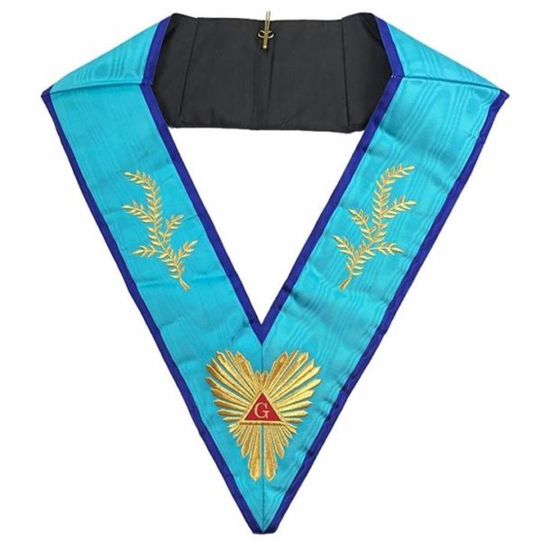 Masonic Memphis Misraim Worshipful Master Collar Machine embroidery