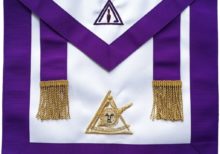 Masonic Past Thrice Illustrious Master Apron PTIM Hand Embroidered