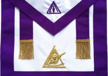 Masonic Past Thrice Illustrious Master PTIM Hand Embroidered Apron