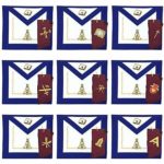 Masonic Regalia 14th Degree Officers Apron and Collar Set