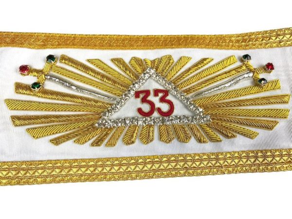 Masonic Regalia Rose Croix 33rd Degree Sash