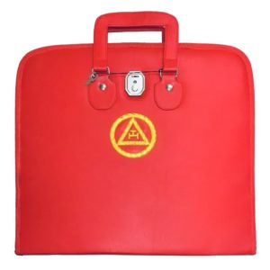 Masonic Royal Arch MM WM and Provincial Full Dress Apron Cases Bullion Embroidery