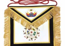 Masonic SCOTTISH RITE 32nd Degree Apron Hand Embroidery Master of Royal Secret
