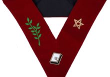 Masonic Scottish Rite 14th Degree Lodge Of Perfection Embroidered Collar