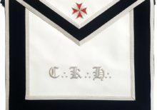 Masonic Scottish Rite Leather apron - AASR - 30th degree - Knight Kadosch